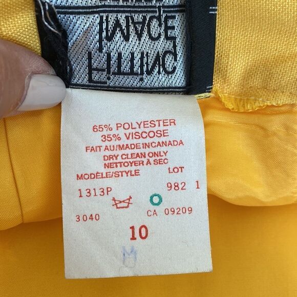 Vintage Fitting Image Yellow 2-Piece Skirt Suit - Picture 13 of 13